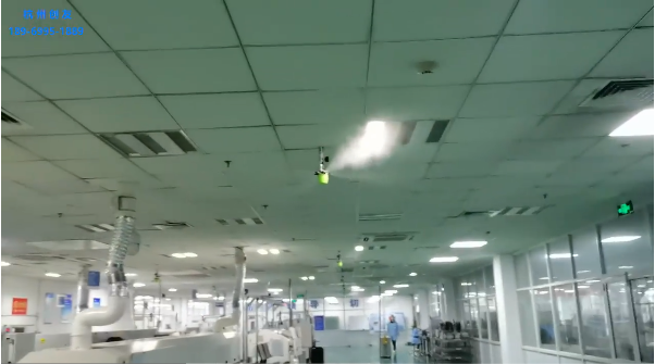 三花集團-先途電子SMT車間干霧噴霧加濕視頻案例